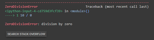 ZeroDivisionError